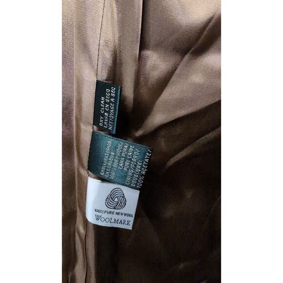 Lauren Ralph Lauren wool houndstooth equestrian oversized grunge jacket - Picture 12 of 13